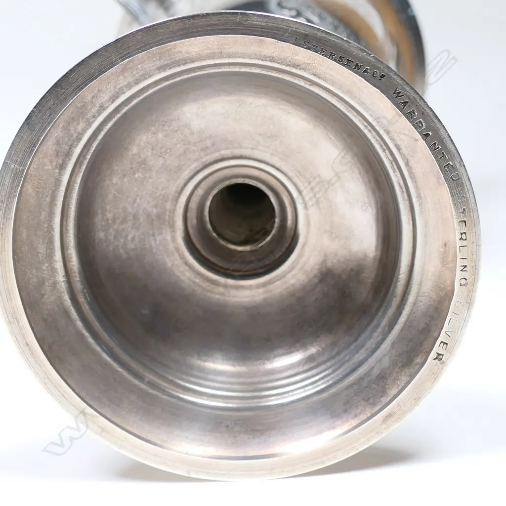 A historical NZ silver presentation cup by Petersen & Co. (Christchurch) Image 1++